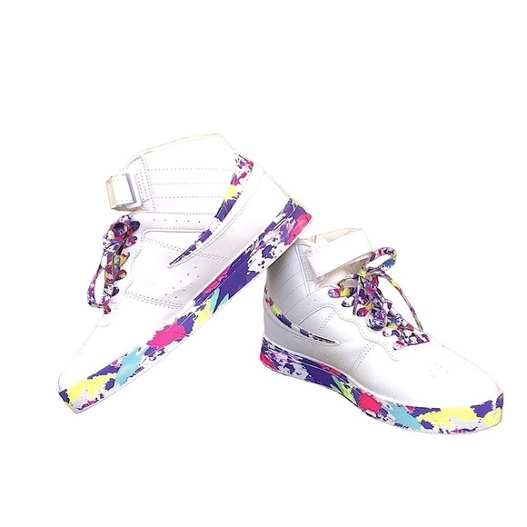 Fila Vulc 13 Paintball Splatter Sneakers size 8.5 - Picture 2 of 10